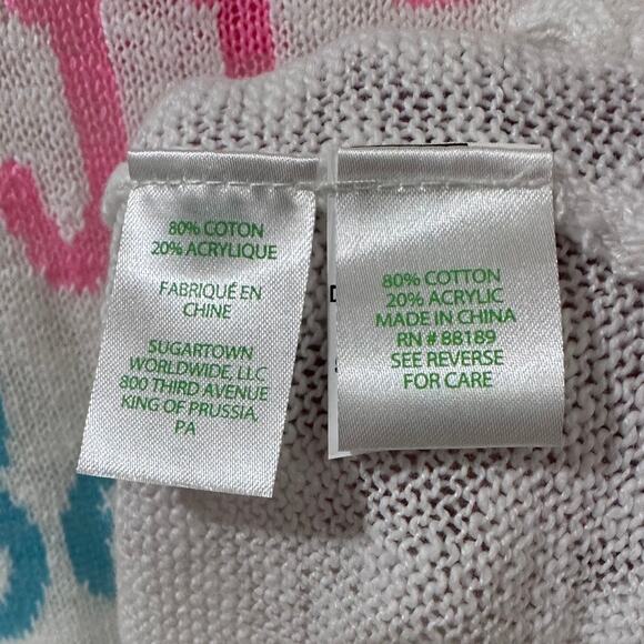 Lilly Pulitzer Coffee Beach Repeat Danette Sweater Resort Beachy Lightweight, S - Picture 7 of 8